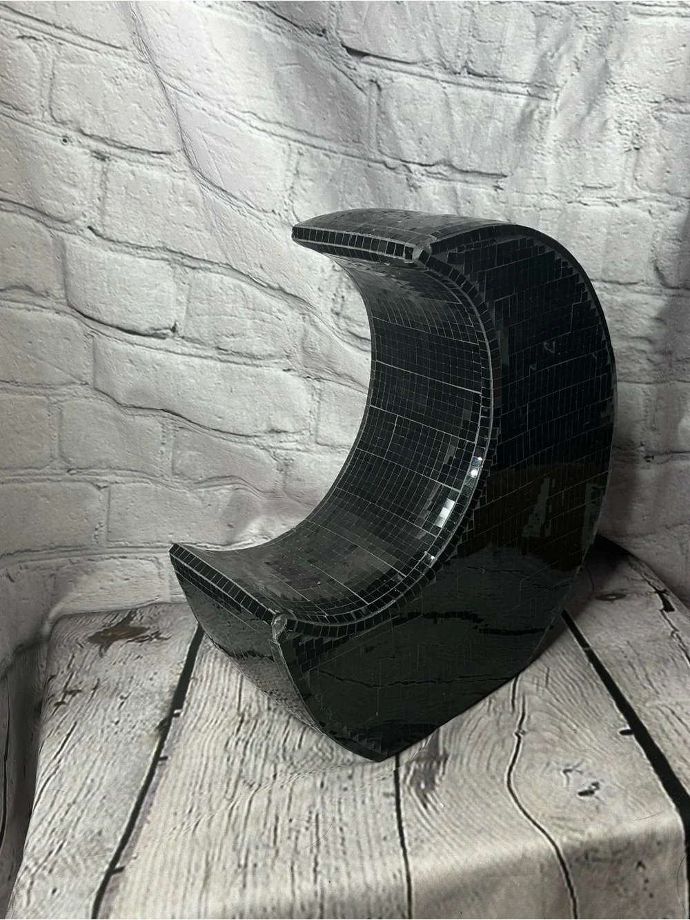 Maximalist Black Gothic Witchy Celestial Halloween Mosaic Disco Glam Moon Decor